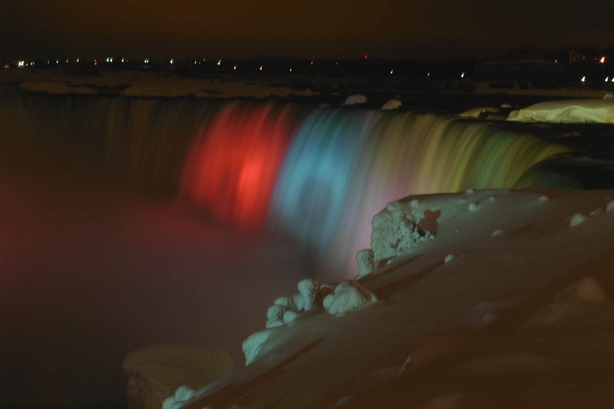 chutes Niagara de nuit
