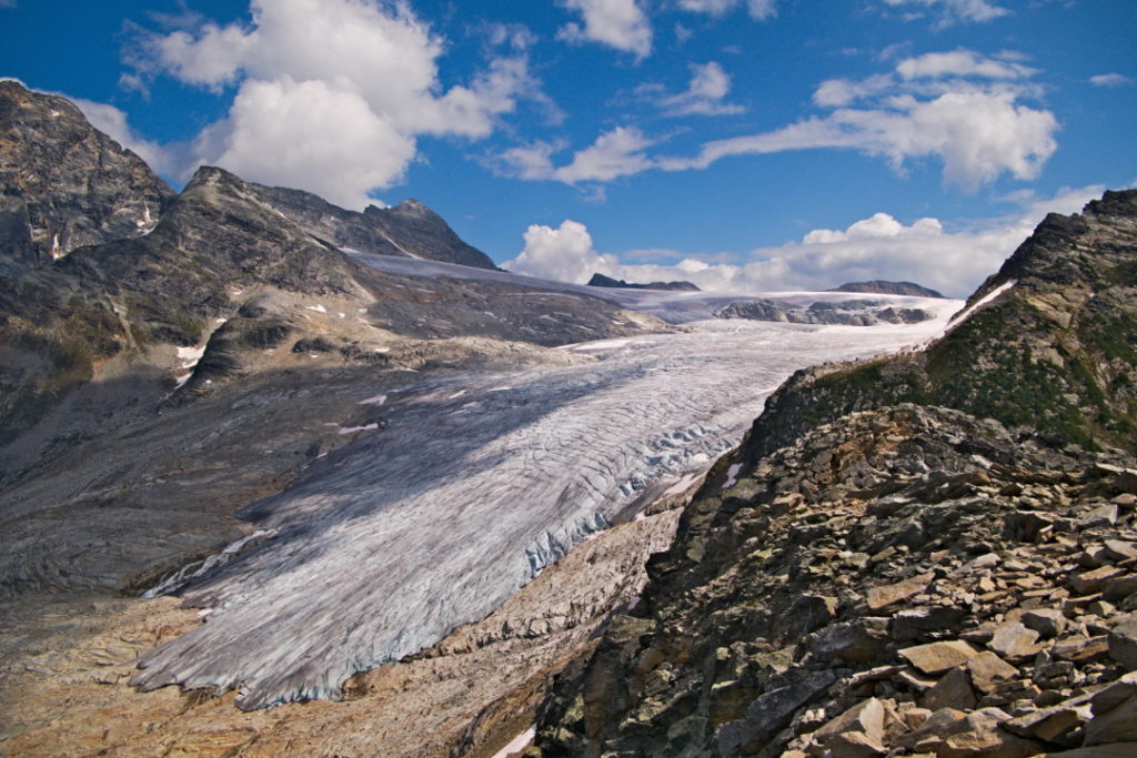Crest glacier Rocheuse Canadienne