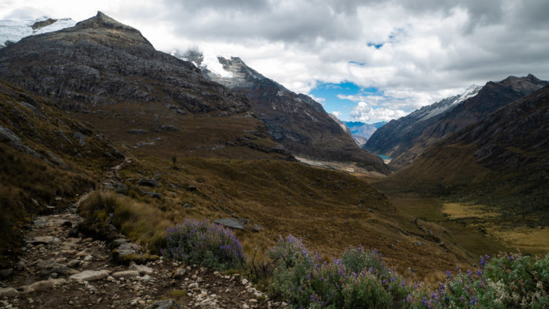 Descente vers le camp de base Huaraz Pérou